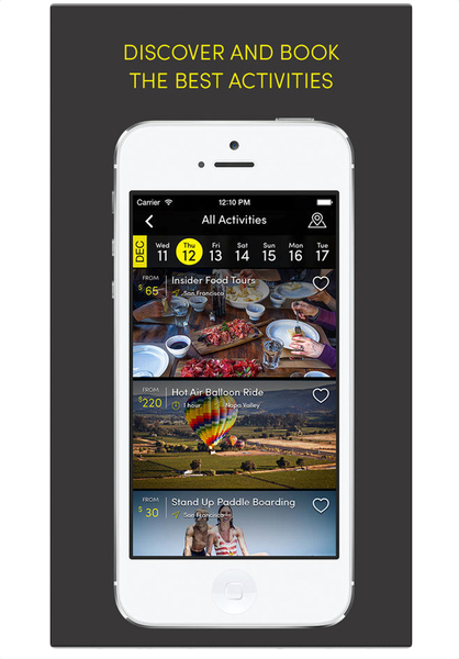 Peek.com app discover activities